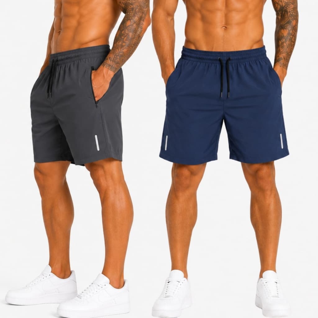 Bermuda Masculina Shorts com Ziper Tactel com elastano Tamanho Normal ao Plus P M G GG G1 G2 G3 G4