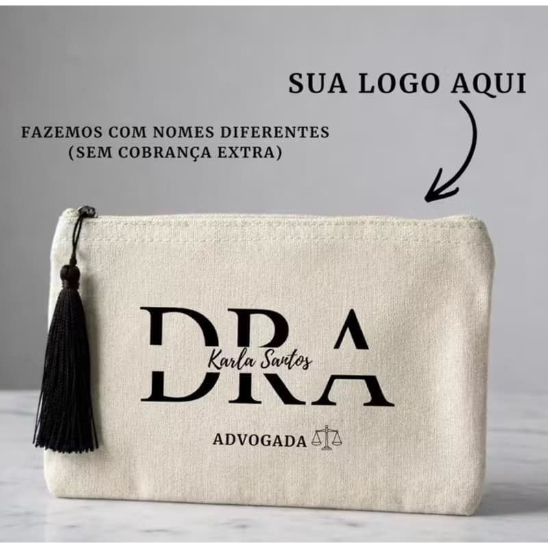 kit com 17 necessaires personalizadas