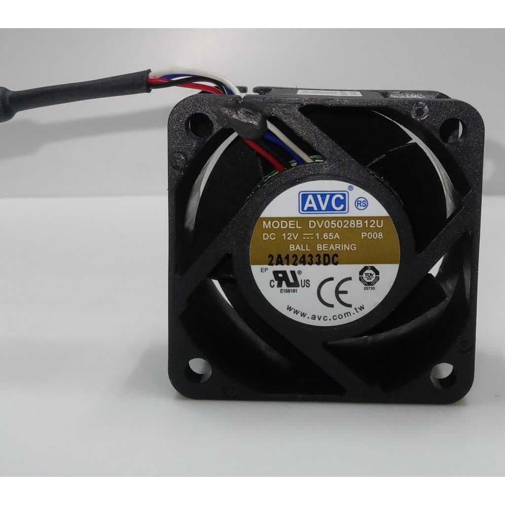 Cooler Fan Avc 12v 1,65a 50x50x28mm Model Dv05028b12u 4 Fios alta rotação (seminovo)