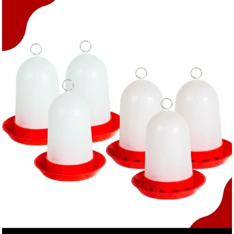 Pacote com 6 Unidades – Comedouro ou Bebedouro Automático para Aves – 750ml | Jel Plast