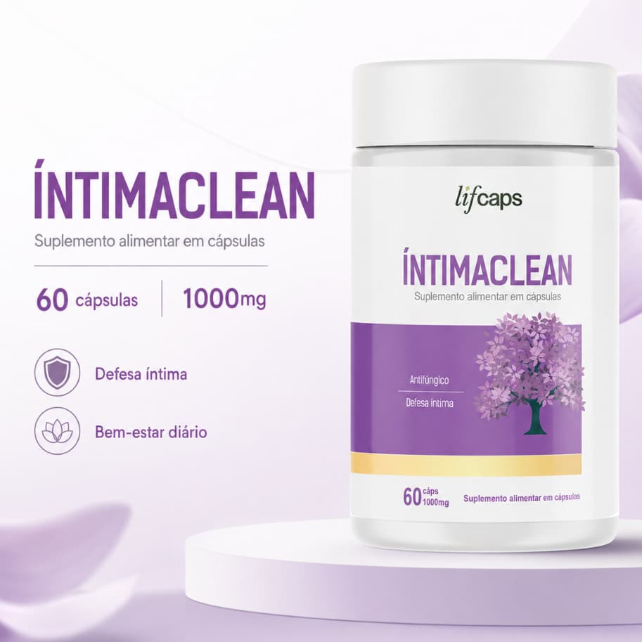 IntimaClean Probiótico Feminino 10 Bilhões UFC Lactobacillus Saúde Íntima 60 Cápsulas