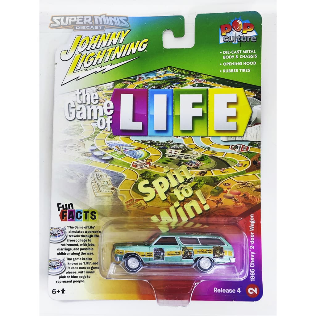 Miniatura Johnny Lightning Chevy 2 Door Wagon 1:64