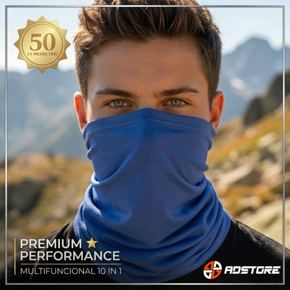 Bandana Juvenil Tubular Ciclismo Pedal Pesca Proteção UV50+ ADSTORE Masculina e Feminina