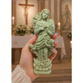Escultura em Resina Nossa Senhora Desatadora dos Nós 21cm
