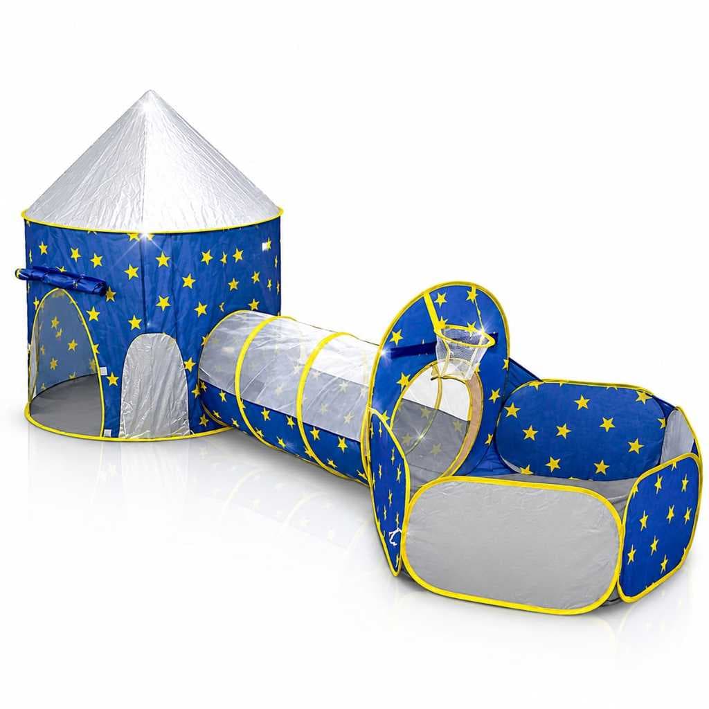Barraca Infantil Toca Túnel 3 Em 1 Azul