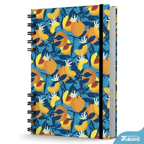 Caderno De Anotações 200 Páginas Capa Dura Pêssego