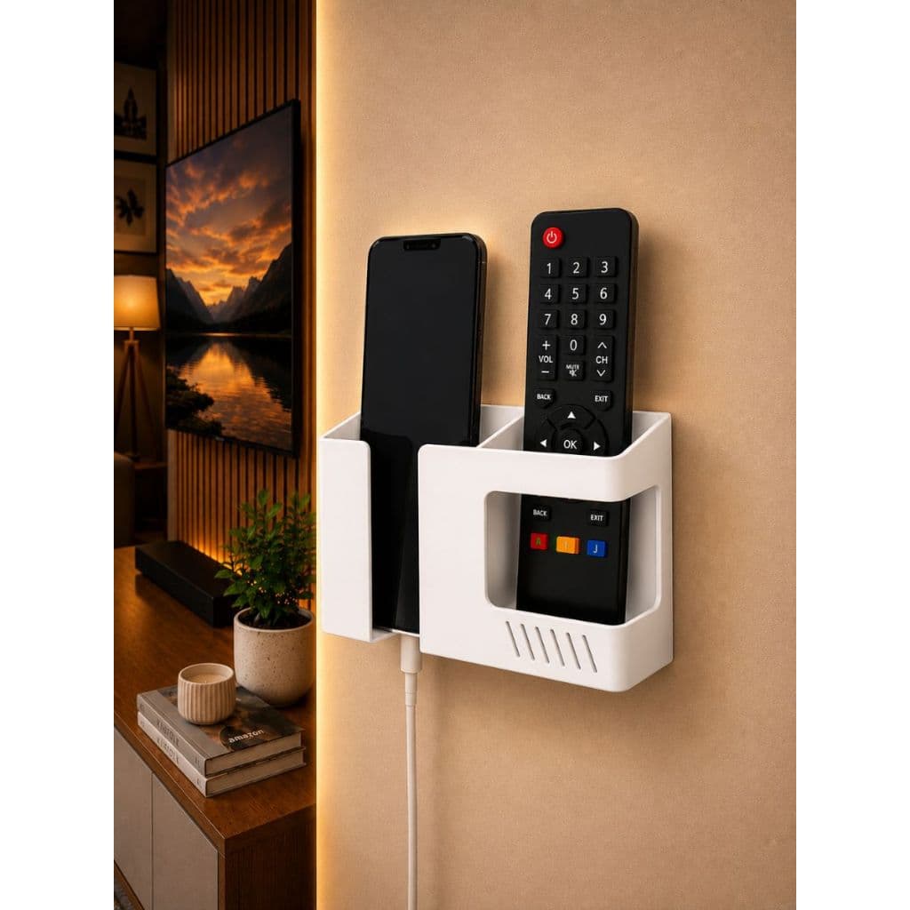 Suporte para Celular Controle Remoto de TV e Ar Condicionado e Objetos sem Furos Multiuso Várias Cores