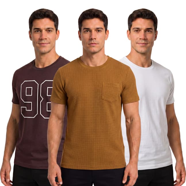 Camiseta Masculina Casual Premium Algodão Confortável Manga Curta