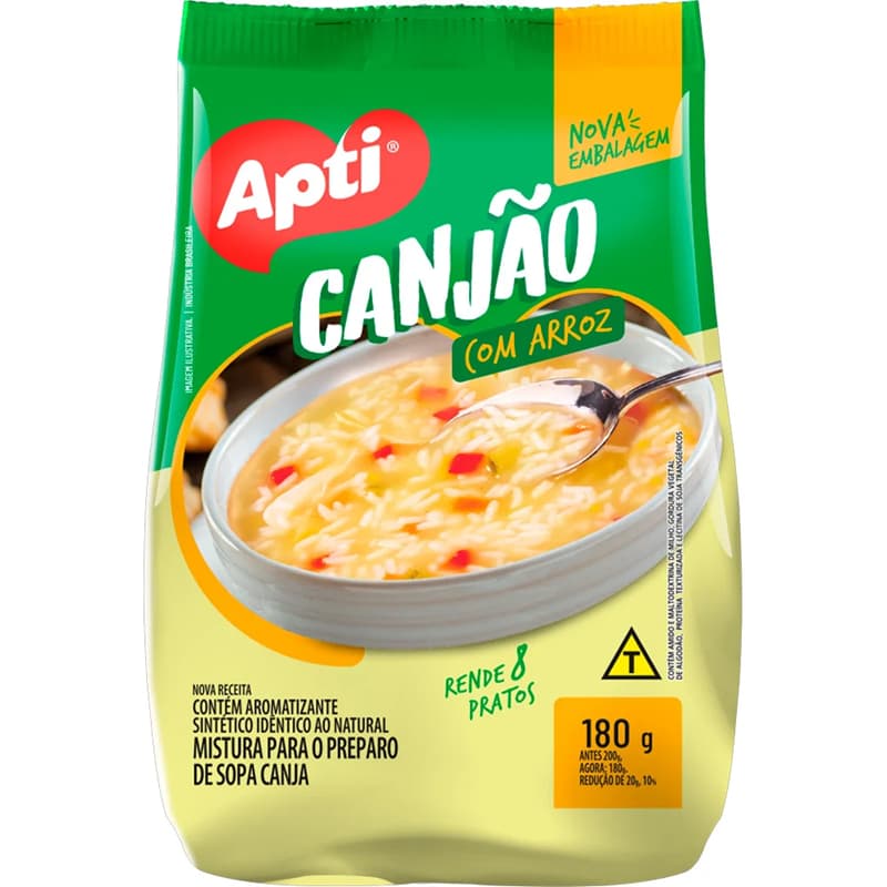Sopão Apti Canjão Com Arroz 180g
