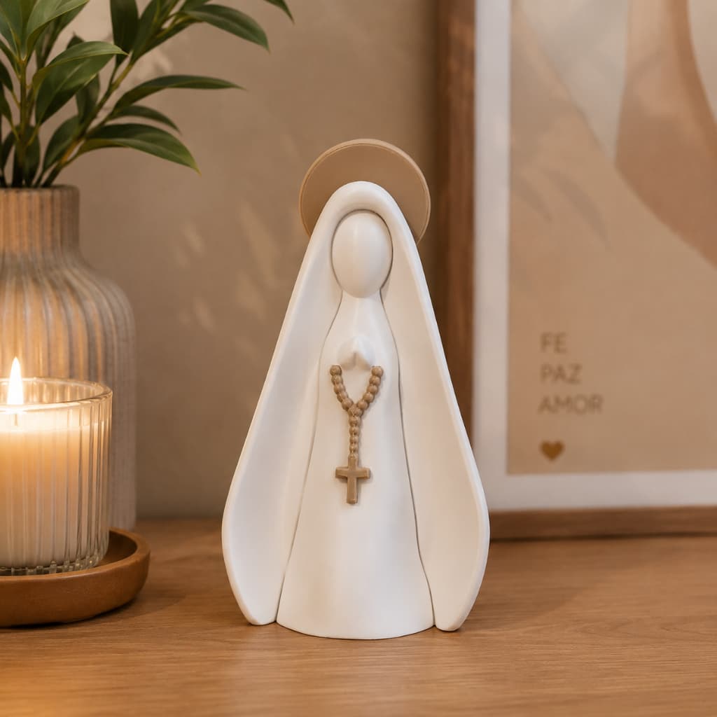 Nossa Senhora Aparecida Minimalista Decoração Imagem Católica Sagrada Virgem Presente Religioso