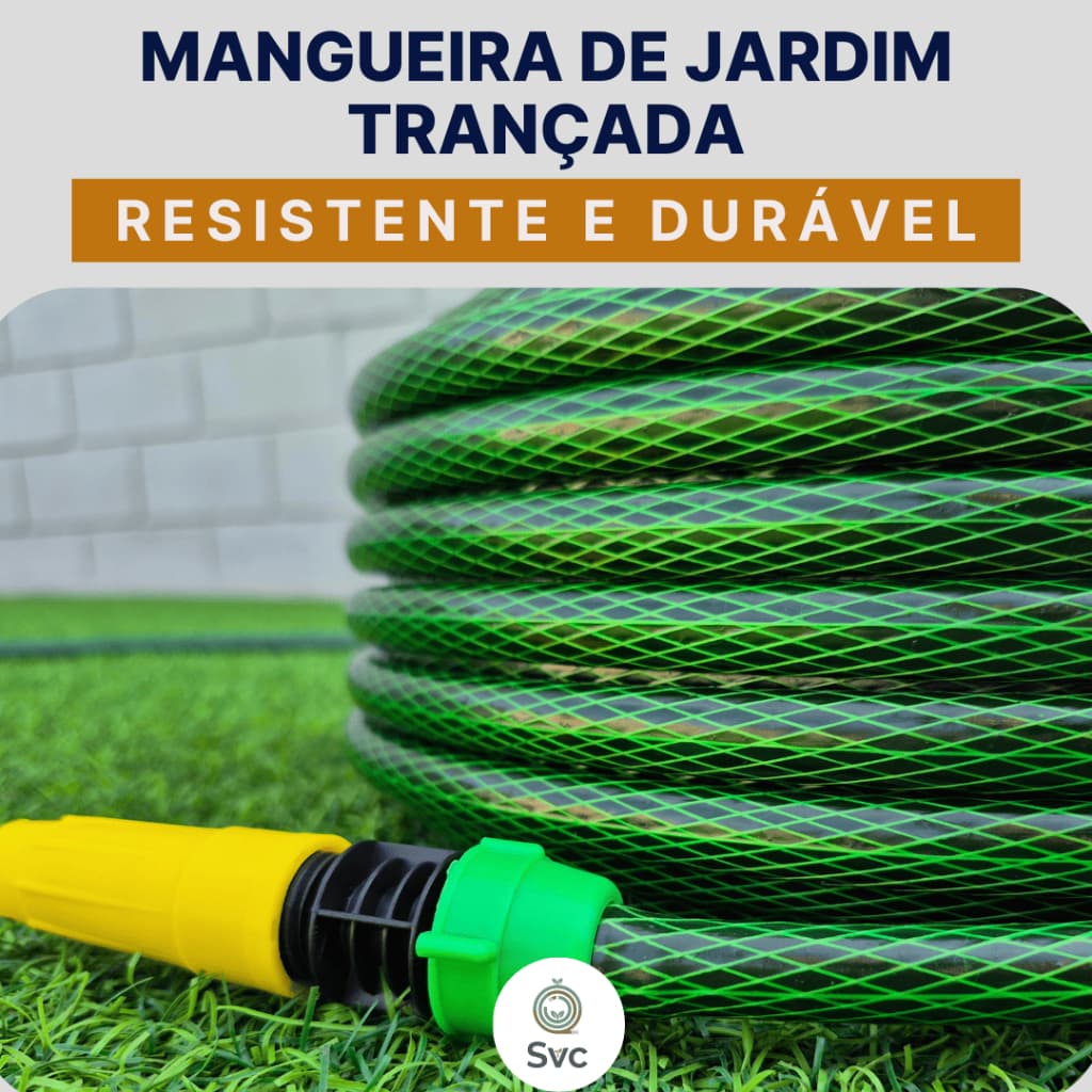 Mangueira de Jardim Trançada Extremamente Durável - 5m a 30m