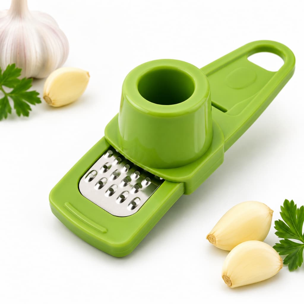 Mini Ralador de Alho Manual Triturador de Alho e Gengibre Cozinha Resistente
