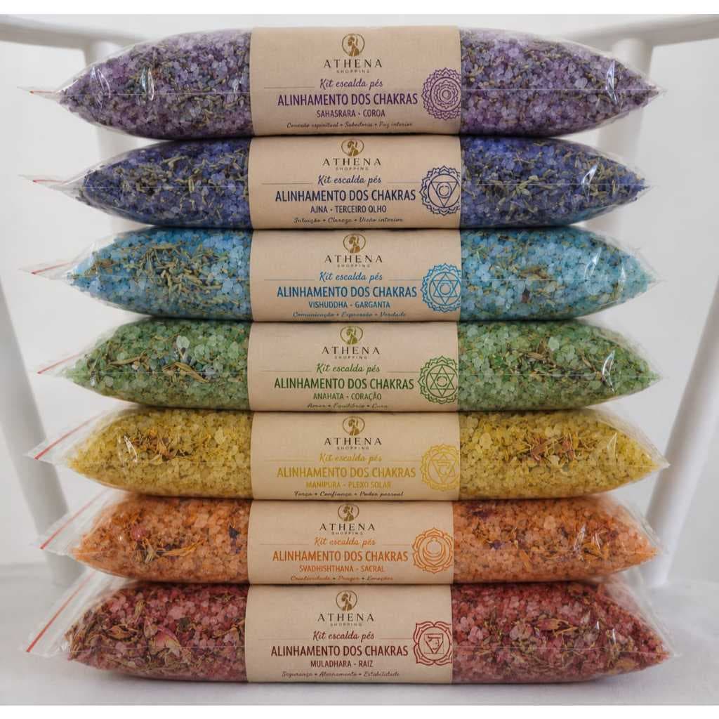 Kit Escalda Pés Alinhamento dos Chakras – 7 Sachês de 250g