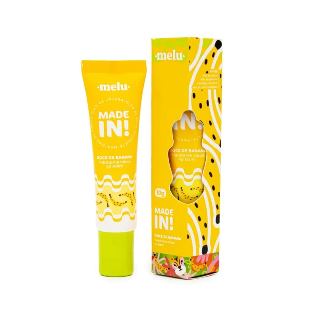 Hidratante Labial Melu Made In Doce de Banana - Ruby Rose - Melu