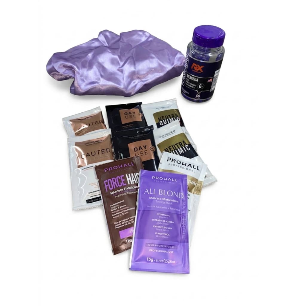 FLASH MIND RX 60 CAPSULAS + TOUCA DE CETIM + SACHES BORABELLA
