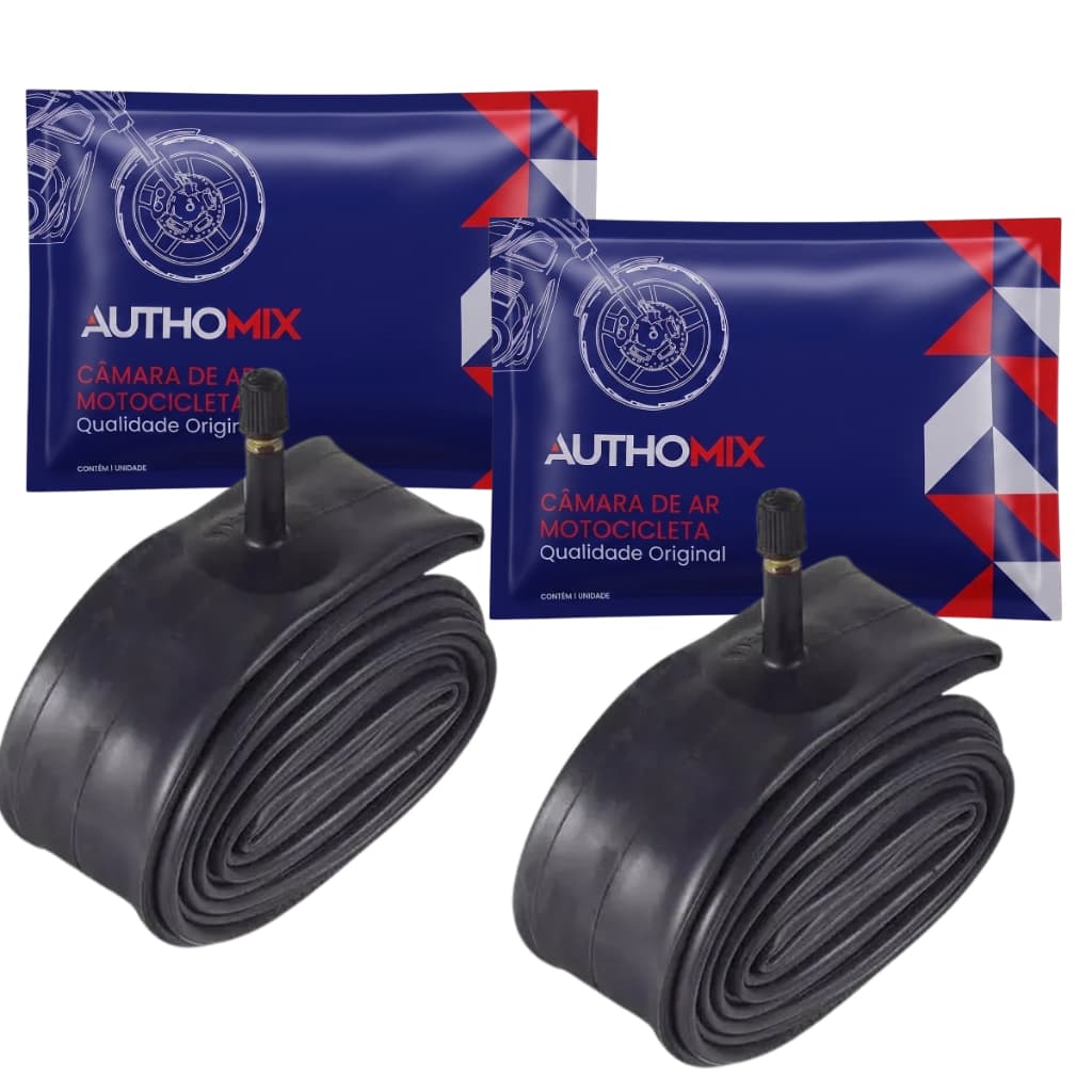 Kit 2x Câmara De Ar Moto Aro 18 CG/FAN/START/FAZER Motocicleta Pneu Aro 18