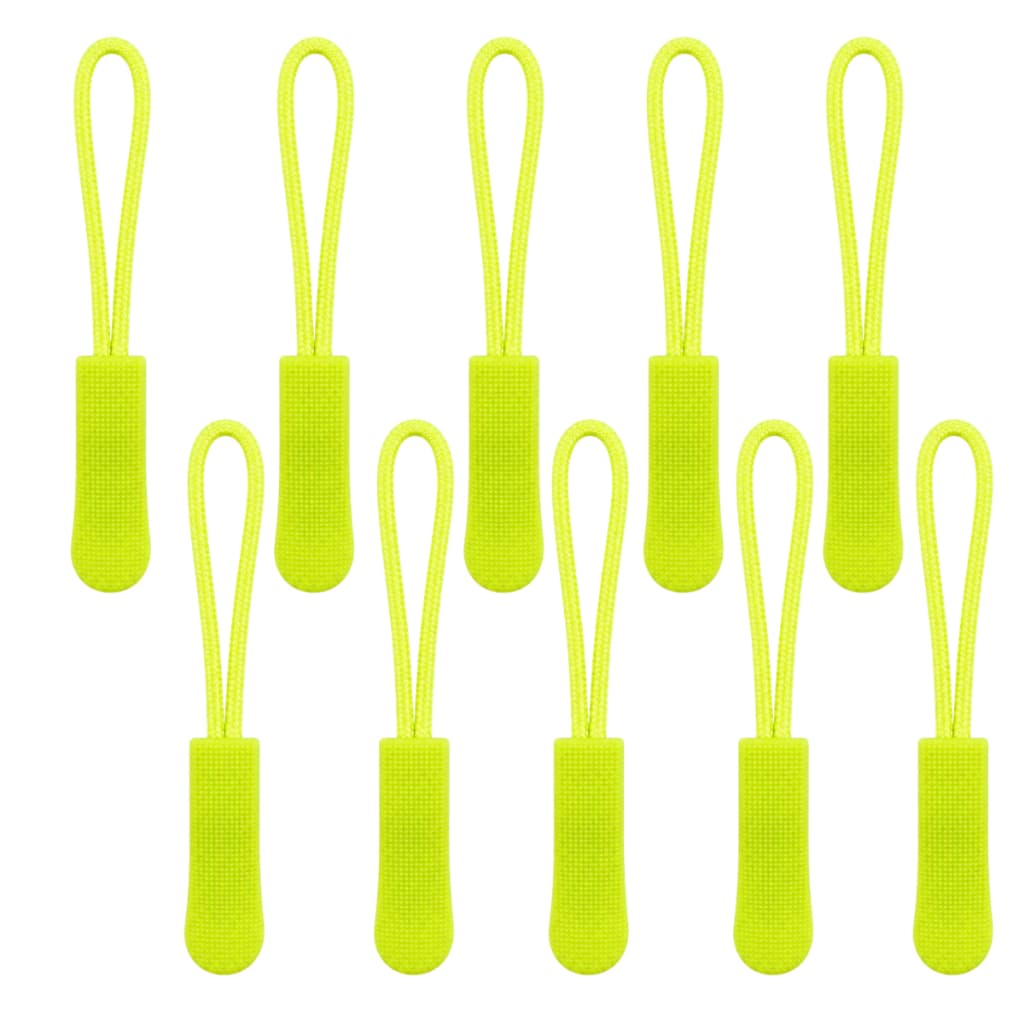 Kit 10 Puxador Zíper Universal Extensor Mochila Bolsa Cordinha para Ziper