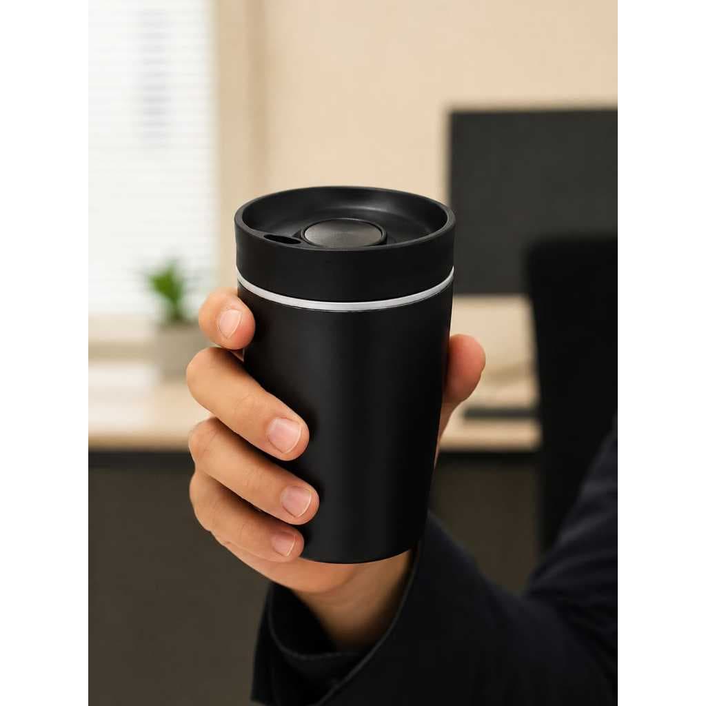 Copo Térmico Café Aço Inoxidável Viagem Carro Caneca Vácuo 350ml
