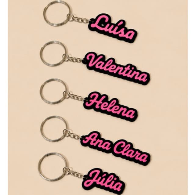 Chaveiro PERSONALIZADO com nome.