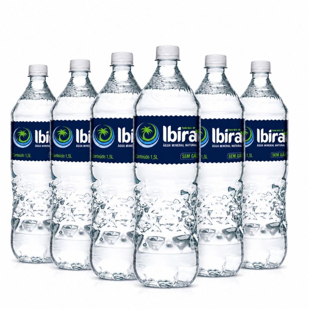 Agua Mineral Alcalina Ibirá 1,5l Sem Gás Ph 10,24 6 Unid
