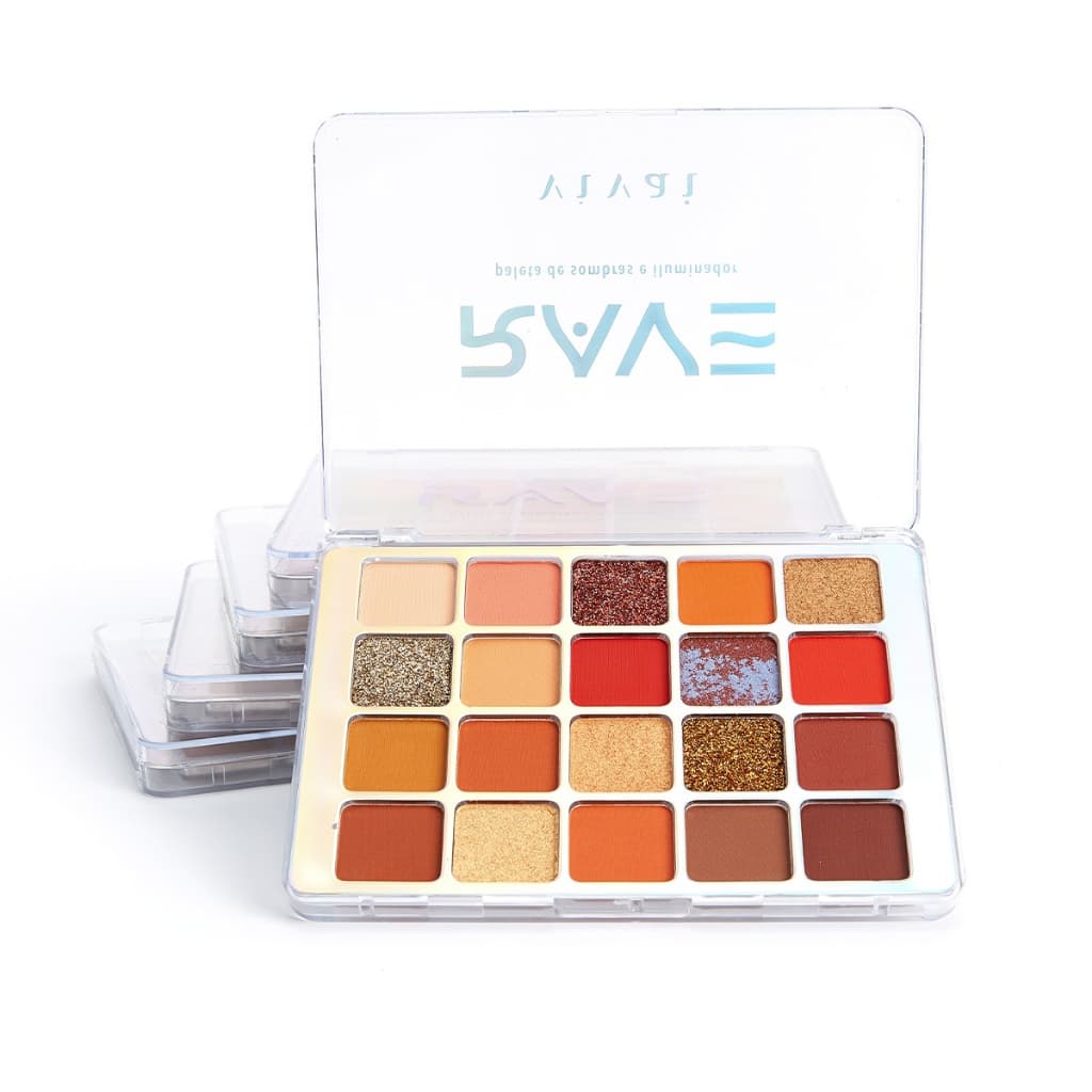 Paleta De Sombras Rave Vivai Alta Pigmentação Neutros E Coloridos