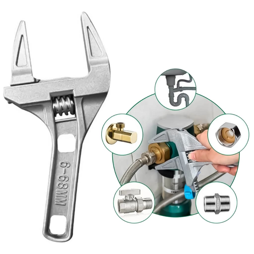 Chave Ajustável para Encanamento 7 a 70 mm Aço Carbono