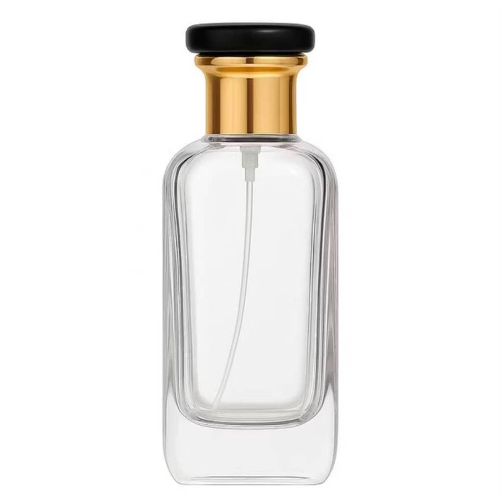 Frasco Perfume Arábe 100ml Com Válvula Luxo Dourado Preto Spray
