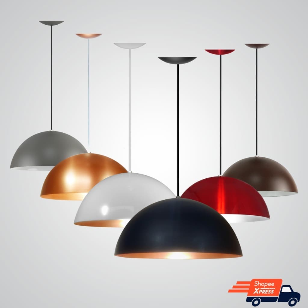 Pendente Lustre Meia Lua 40cm