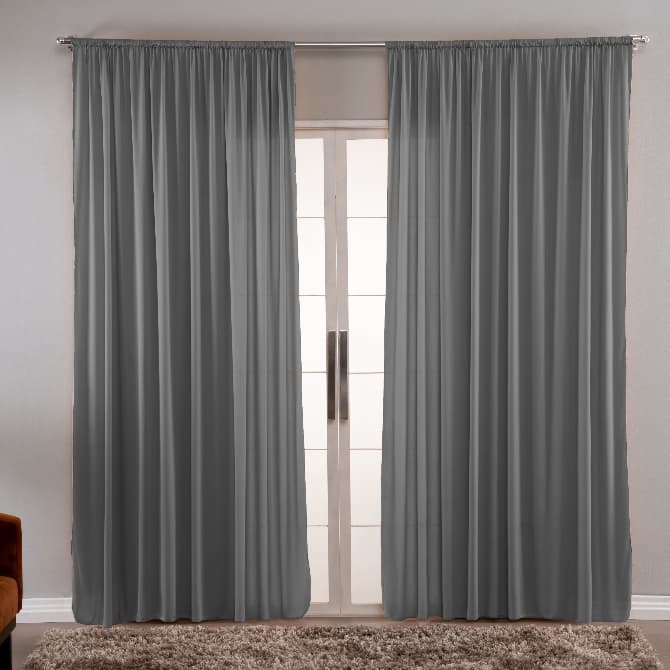 Cortina Malha Nobre 3,00 x 2,50 Cinza