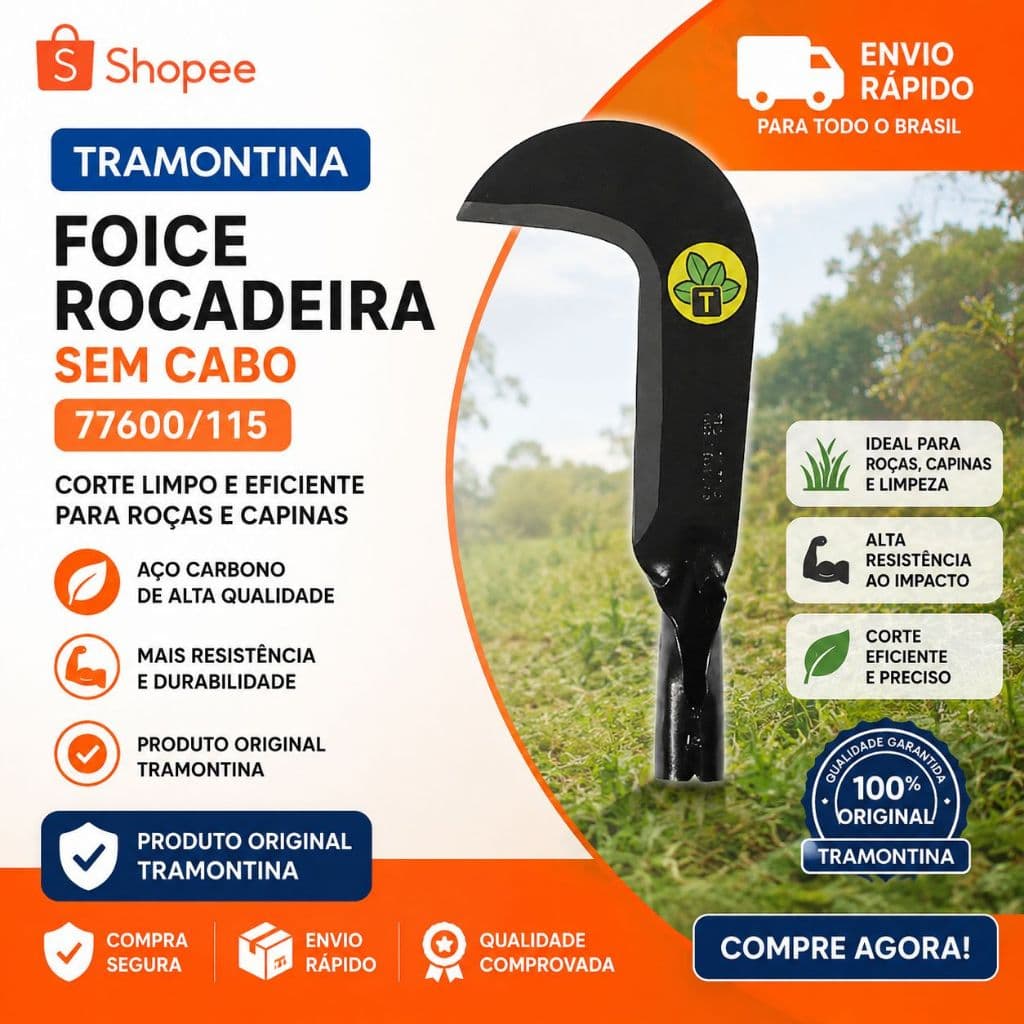 FOICE ROCADEIRA TRAMONTINA SEM CABO 77600/115