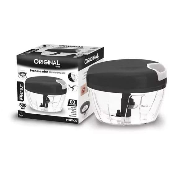 Processador Triturador de Alimentos Manual - 500ml