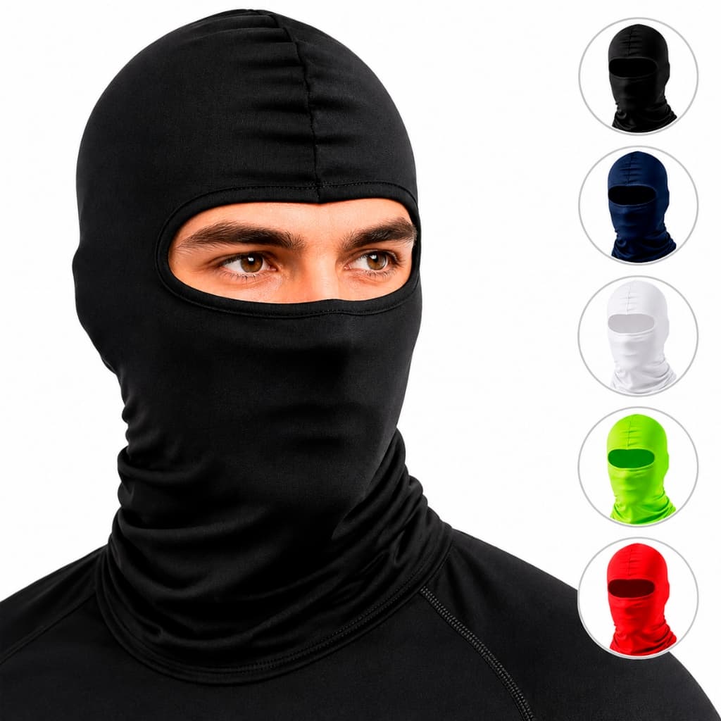 Touca Ninja Balaclava Térmica Unissex Proteção UV Moto Frio Calor Motoboy Elastano