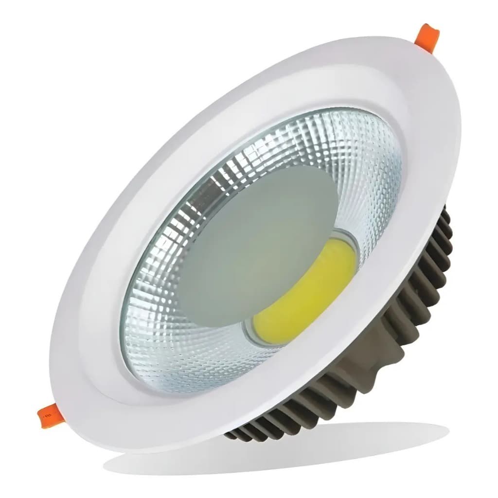 Luminária Downlight Cob Led 50w Embutir Branco