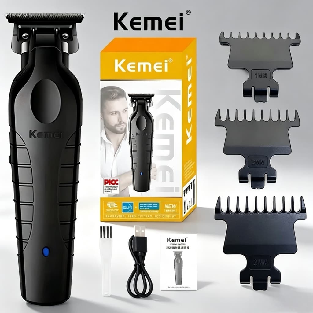 Máquinas de Corte Kemei KM-2299 ou KM-8602: Precisão e Potência para Todos os Estilos