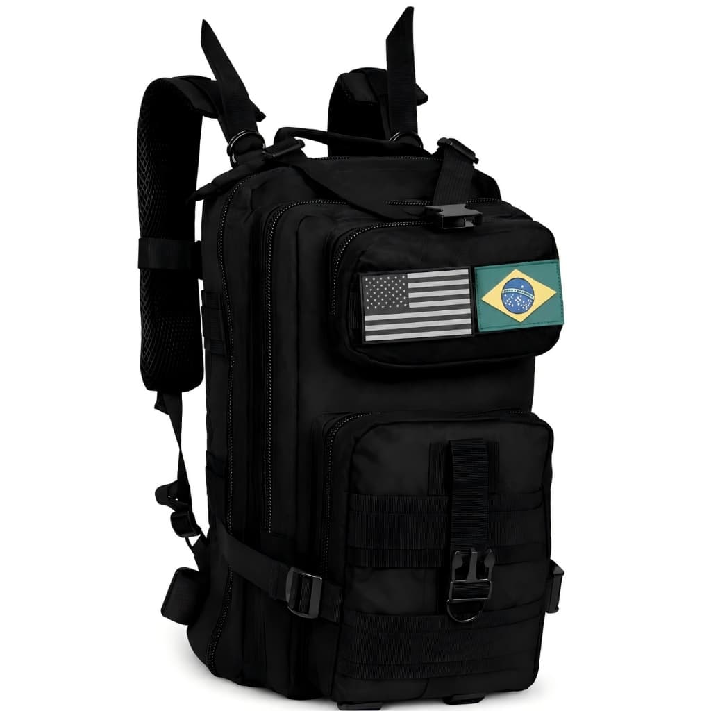Mochila Tática 30L Multifuncional Grande Capacidade Tecido 600D Resistente à Água para Camping Trekking Trilha e Pesca