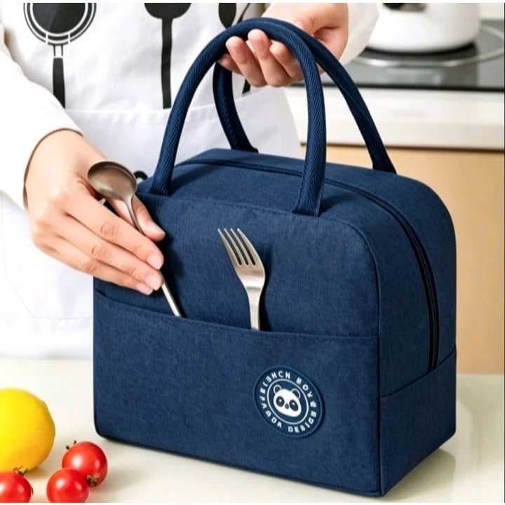 Bolsa Térmica Lancheira Para Marmita Portátil Com Alça e  Isolamento Térmico e Bolso lateral