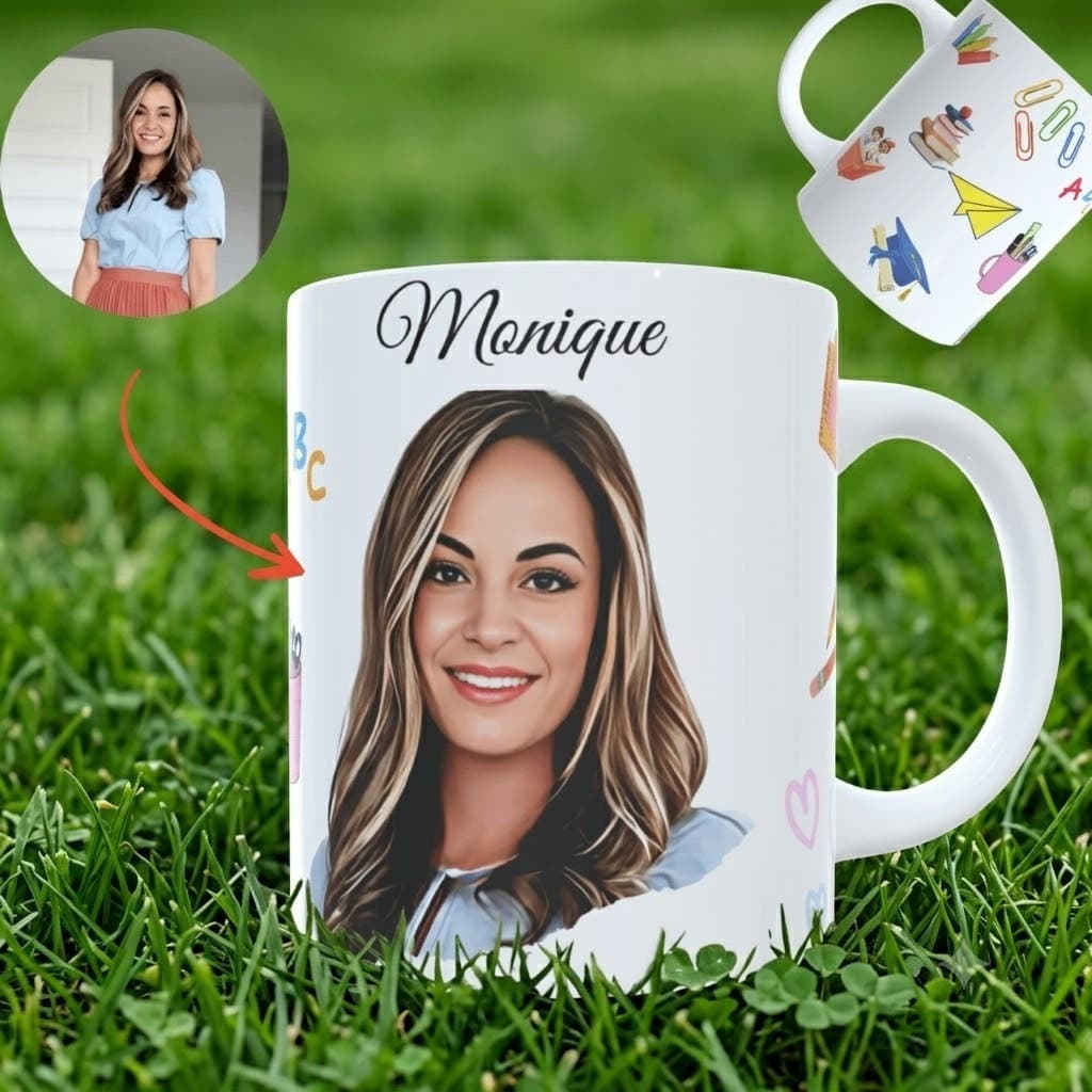 Caneca Personalizada De Profissões Com Foto Caricatura