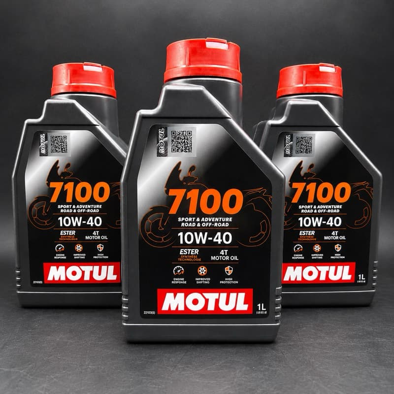 Óleo Motul 7100 10W40 100% Sintético Ester API SP Motos 3 Litros Moto 4T Original