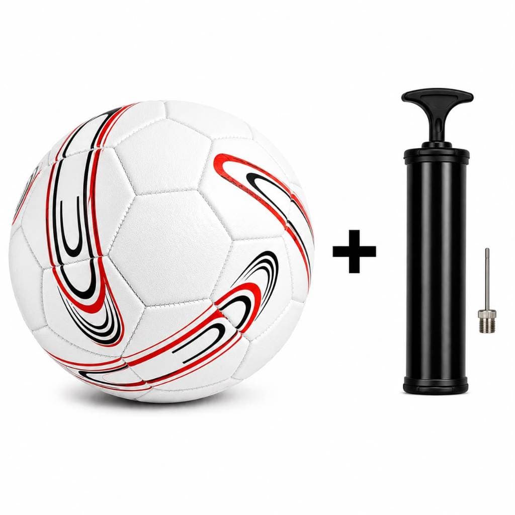 Bola De Futebol Campo Quadra Premium Costurada + Bomba Manual Para Encher