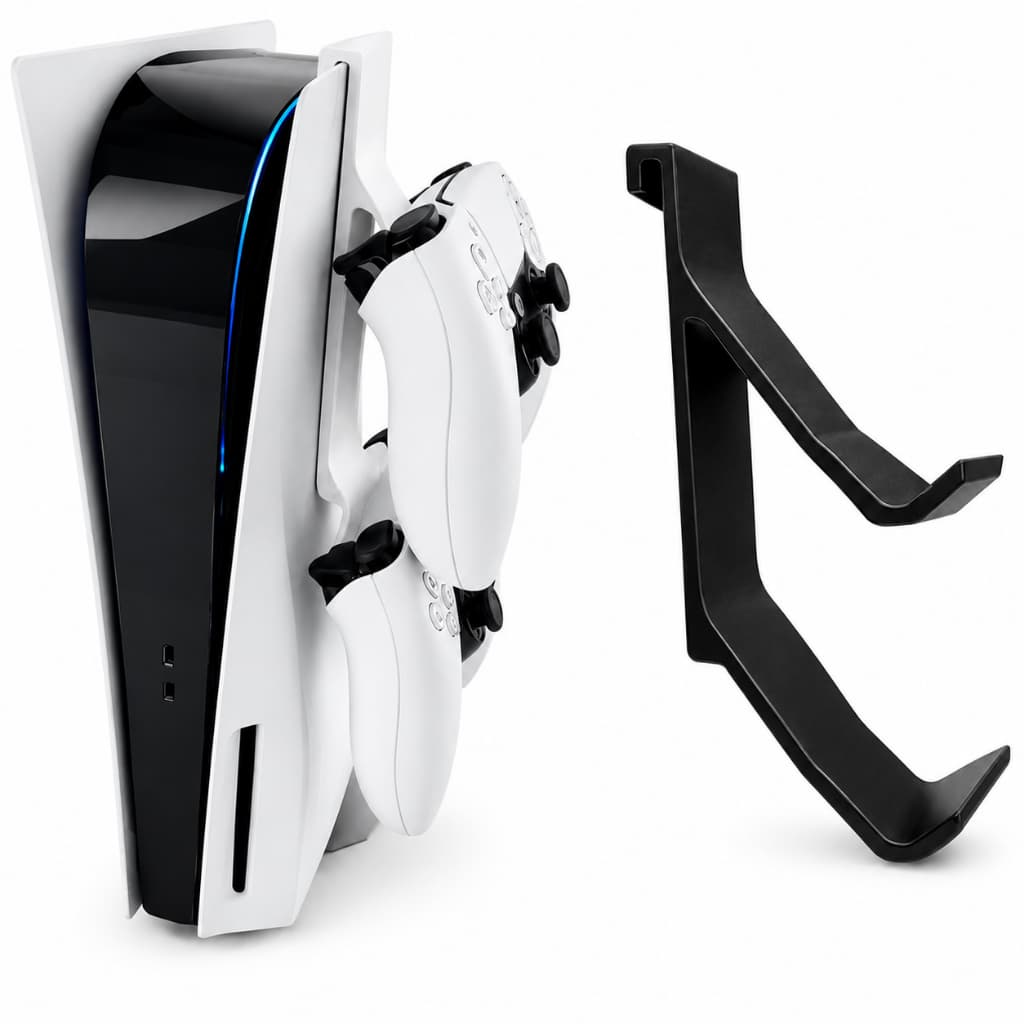 Porta Controles Ps5 Dualsense Duplo Compatível com Headset Para Vídeo Game