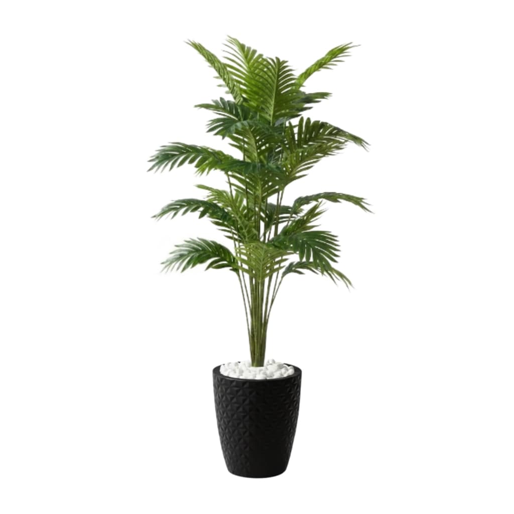 Planta Artificial Palmeira Areca Grande Real Toque Com Vaso Polietileno