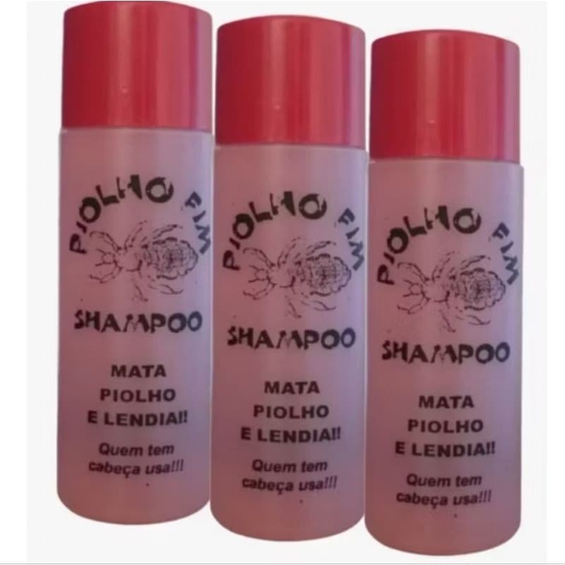 Shampoo Piolho fim , 3 Unidades Mata Piolho e Lêndea