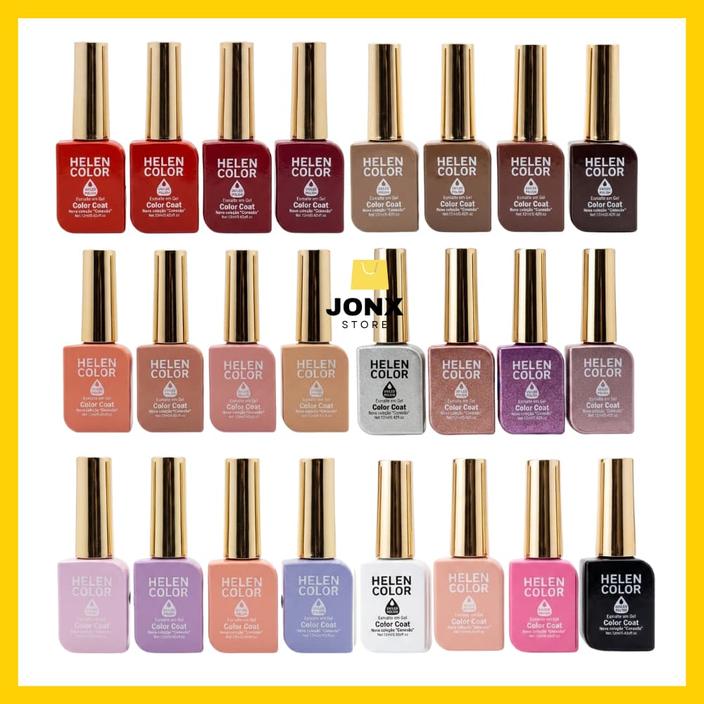 Kit 10 Esmaltes Unha Gel Uv/Led Cabine Lançamento Manicure Pedicure