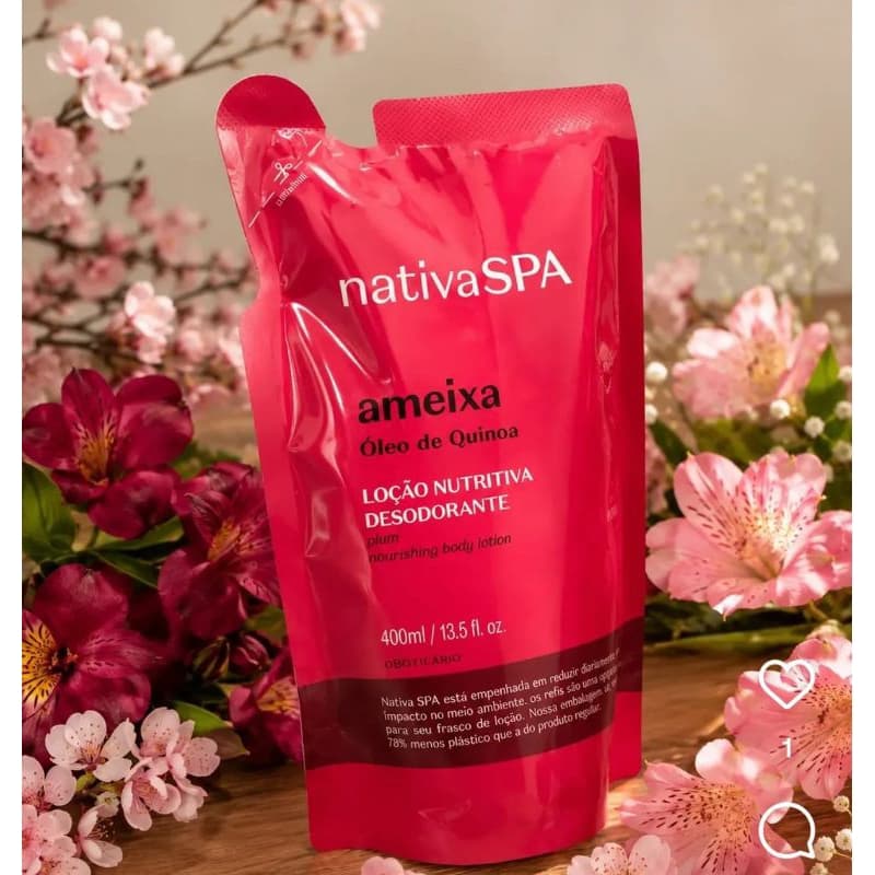 refil hidratante corporal nativa SPA ameixa