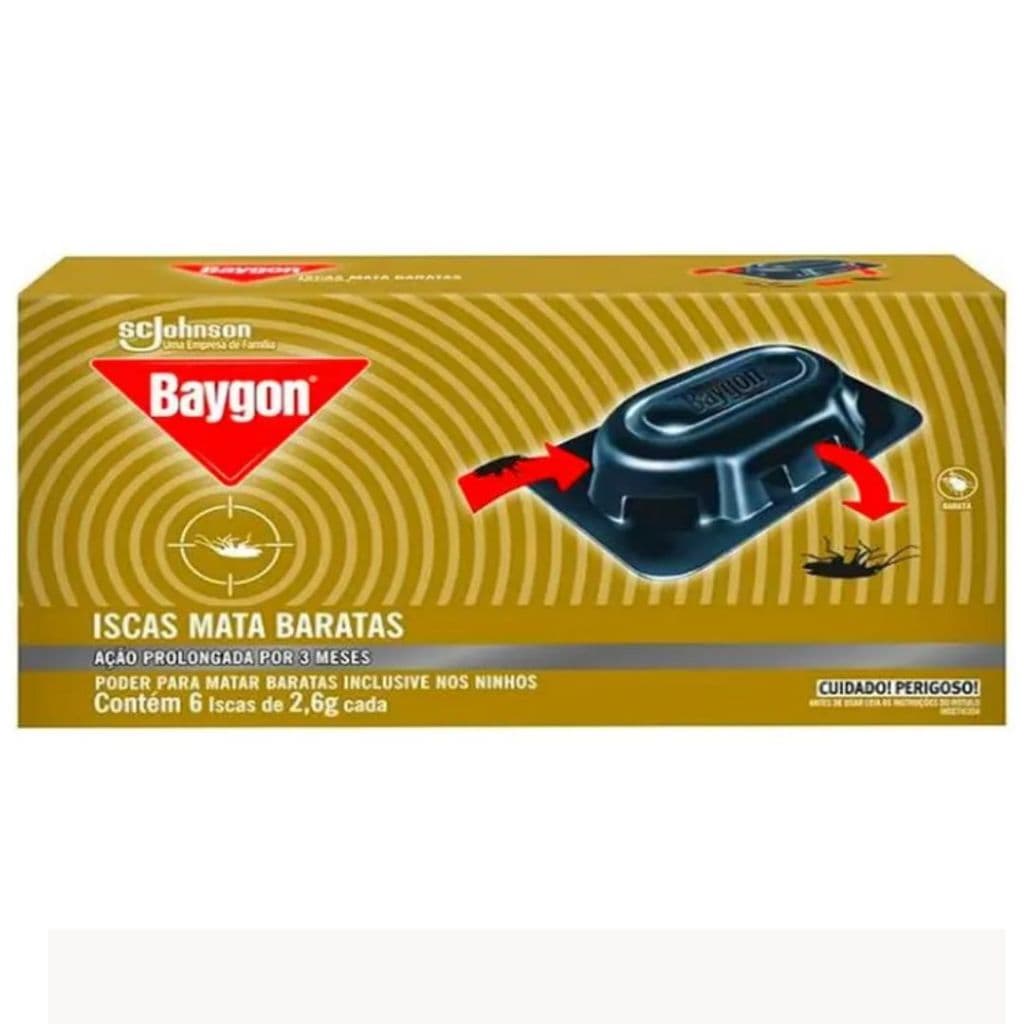 Barata Isca De Baratas Baygon Inseticida Atua Direto E Resolve Atenção Metade da Caixa = Meia cx