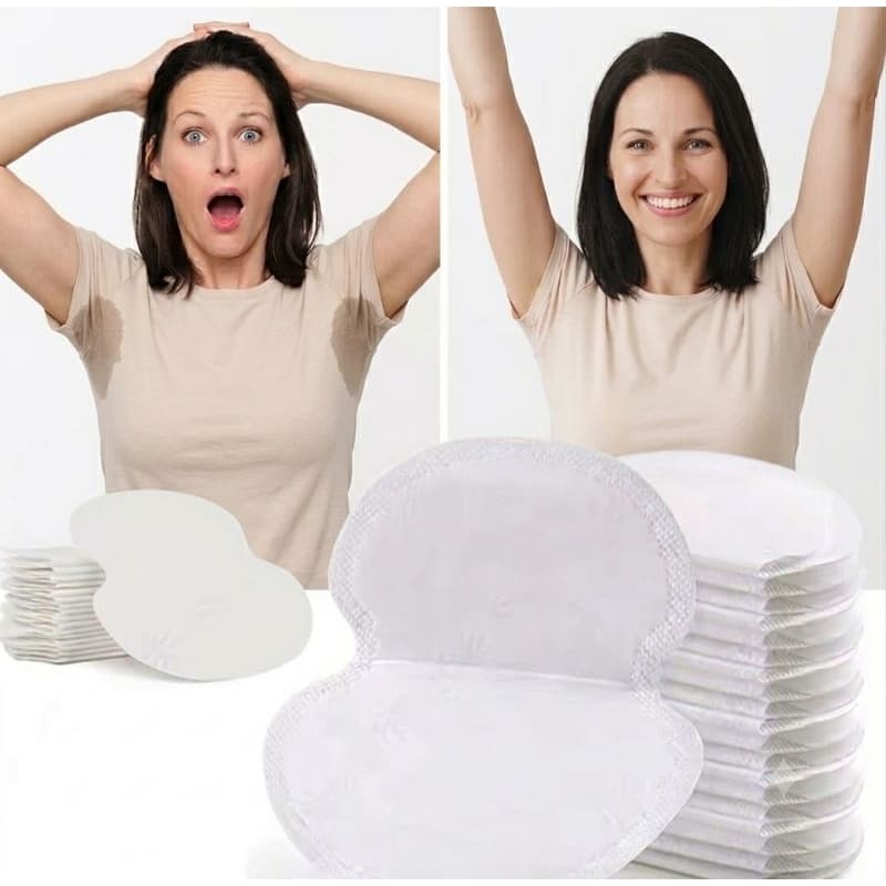 20 peças Absorvente Adesivo para Axilas Antissuor Descartável Unissex – Proteção Contra Manchas de Suor