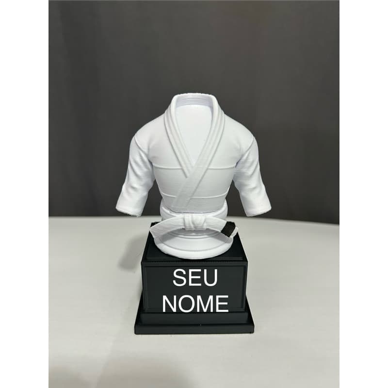 Mini Kimono Jiu-Jitsu Personalizado com Nome | Troféu Decorativo | Presente para Lutadores