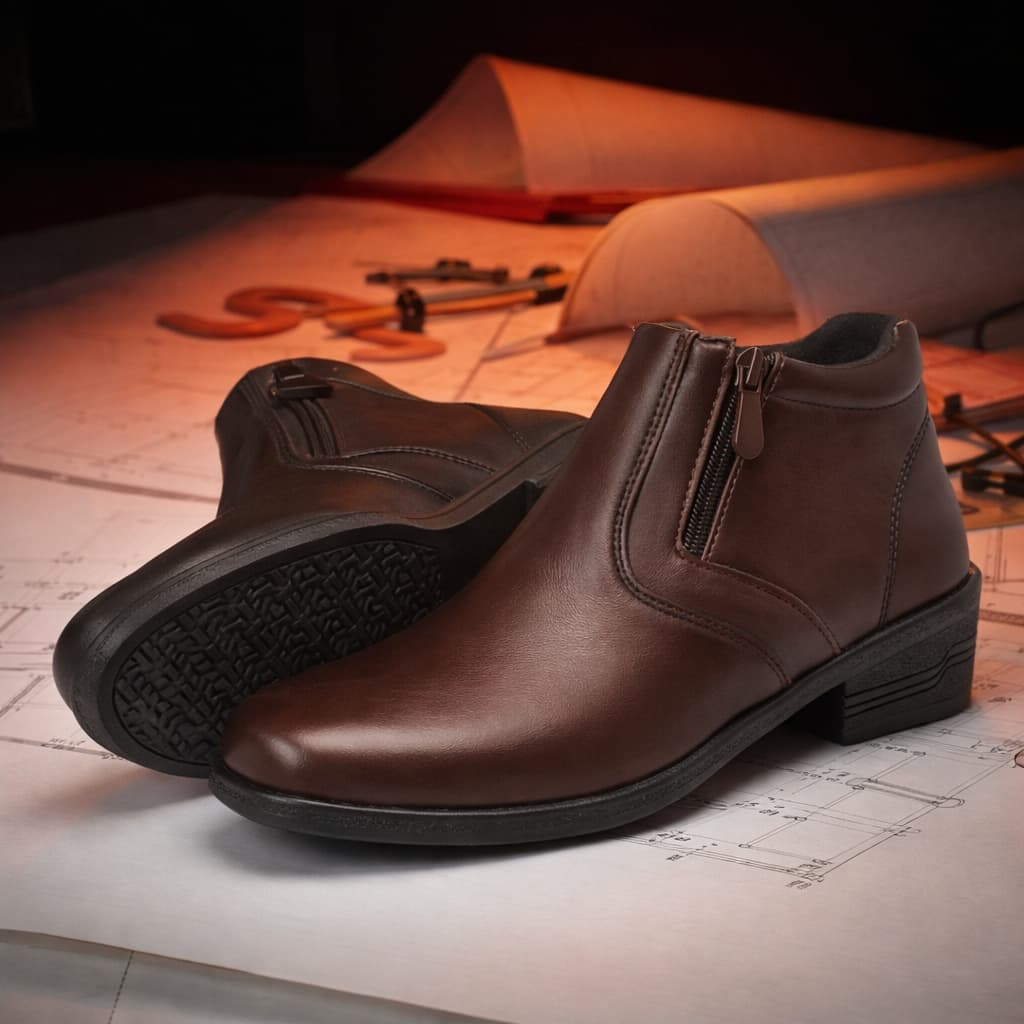Sapato Social Masculino Casual Conforto Macio Botina Masculina Cano Curto Bota Coturno Resistente