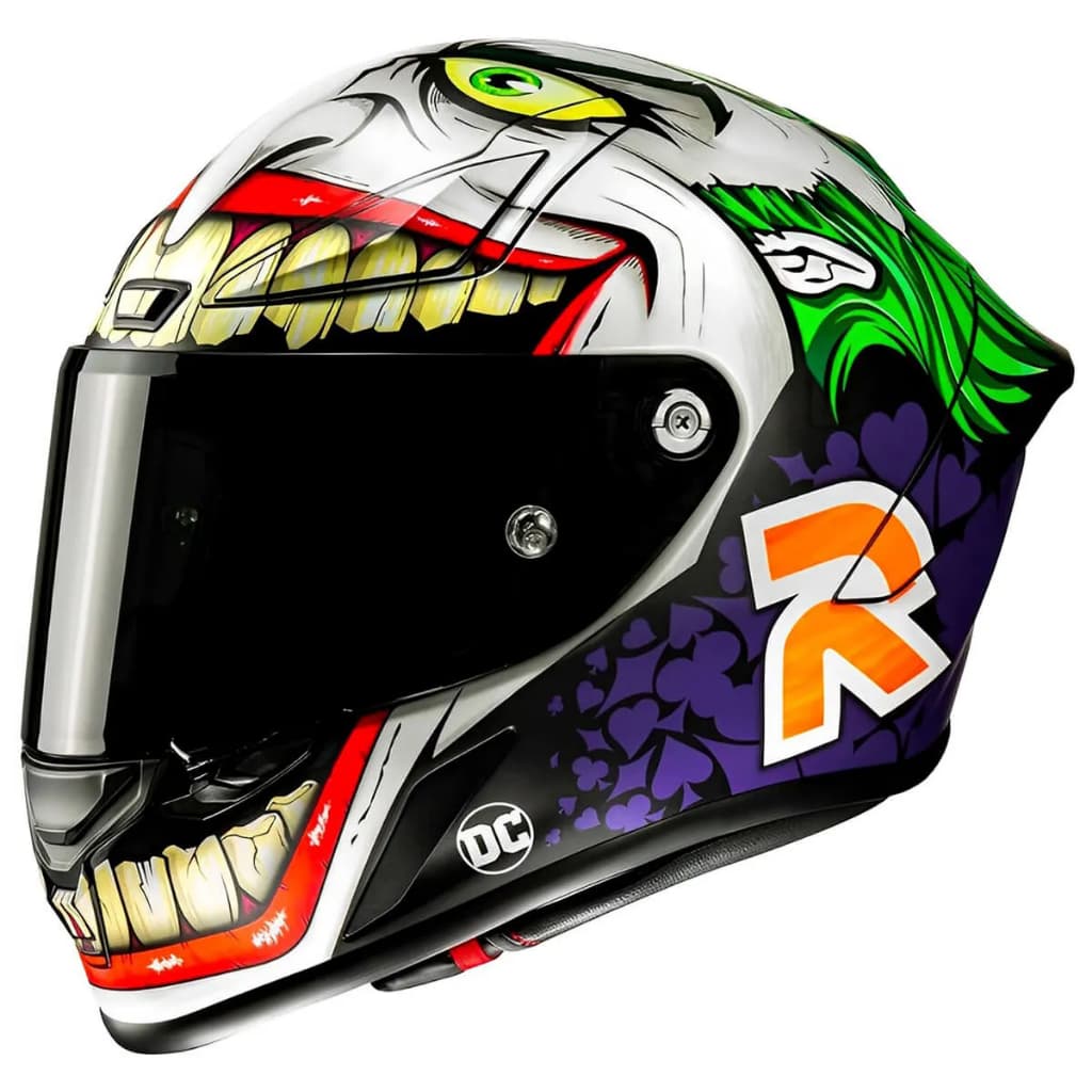 Capacete HJC RPHA 1 Joker DC Comics Capacete Integral Esportivo Para Moto Fibra Premium Original Performance Racing