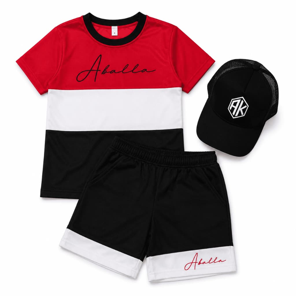 Conjunto infantil Para Menino Kit 3 Peças Boné Camiseta Bermuda